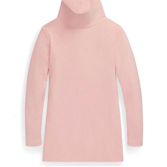 Dudley Stephens Fleece Light Pink Funnel Neck Top Pullover size L - Picture 1 of 10